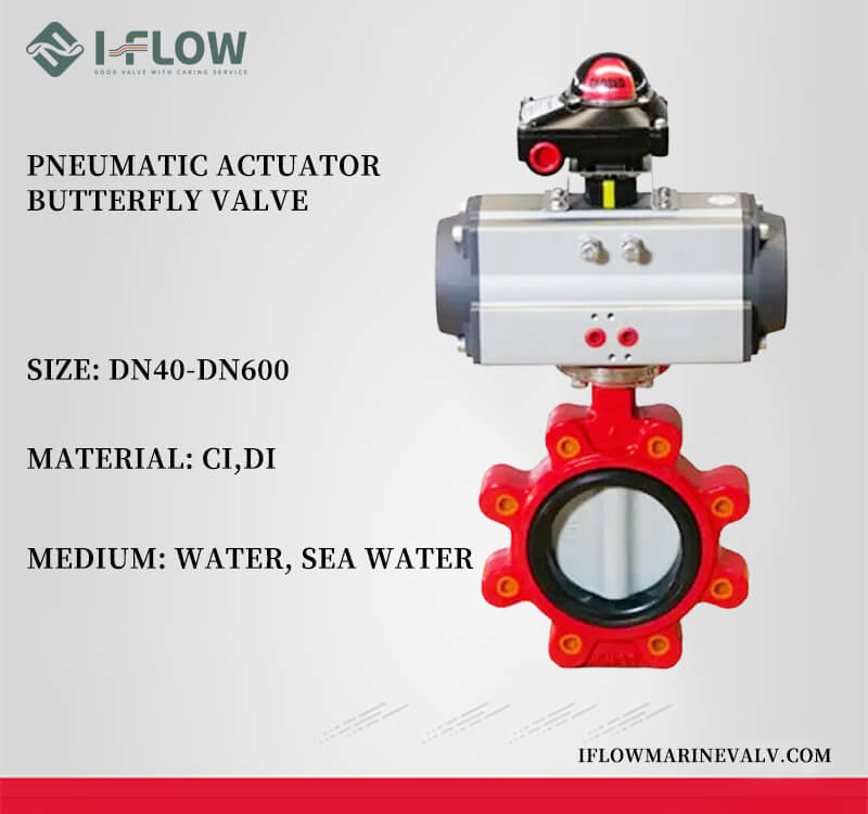 Pneumatic butterfly valve